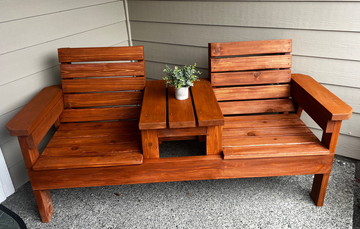 Cedar Double Bench