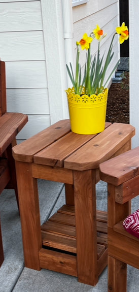 Redwood Side Table