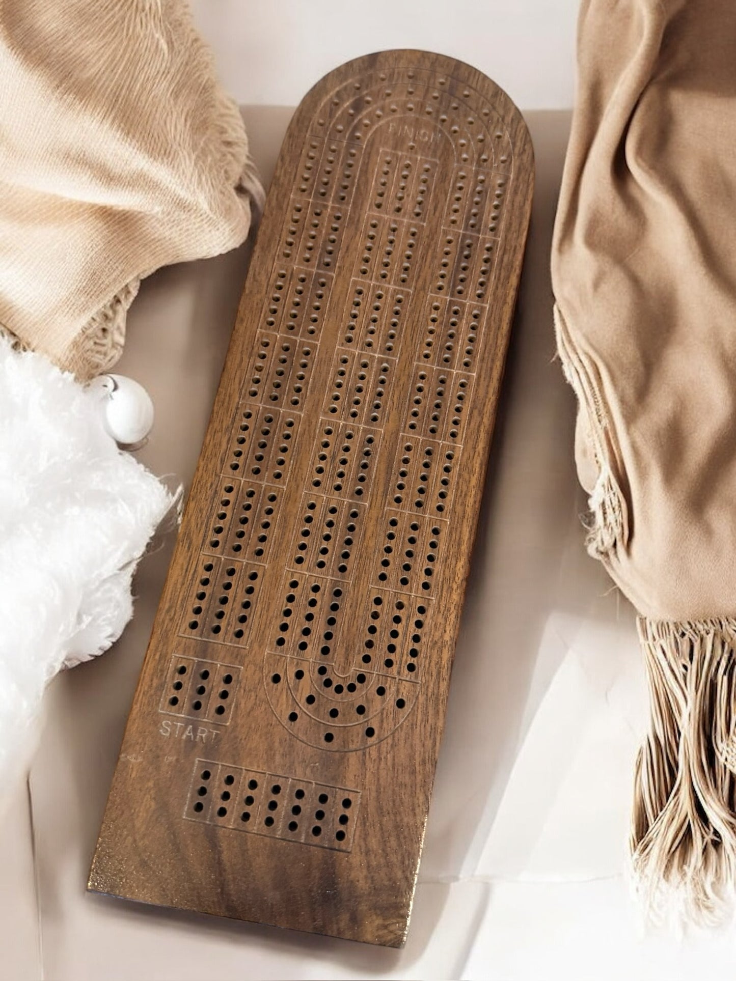 The Dougie - personalized cribbage board with storage