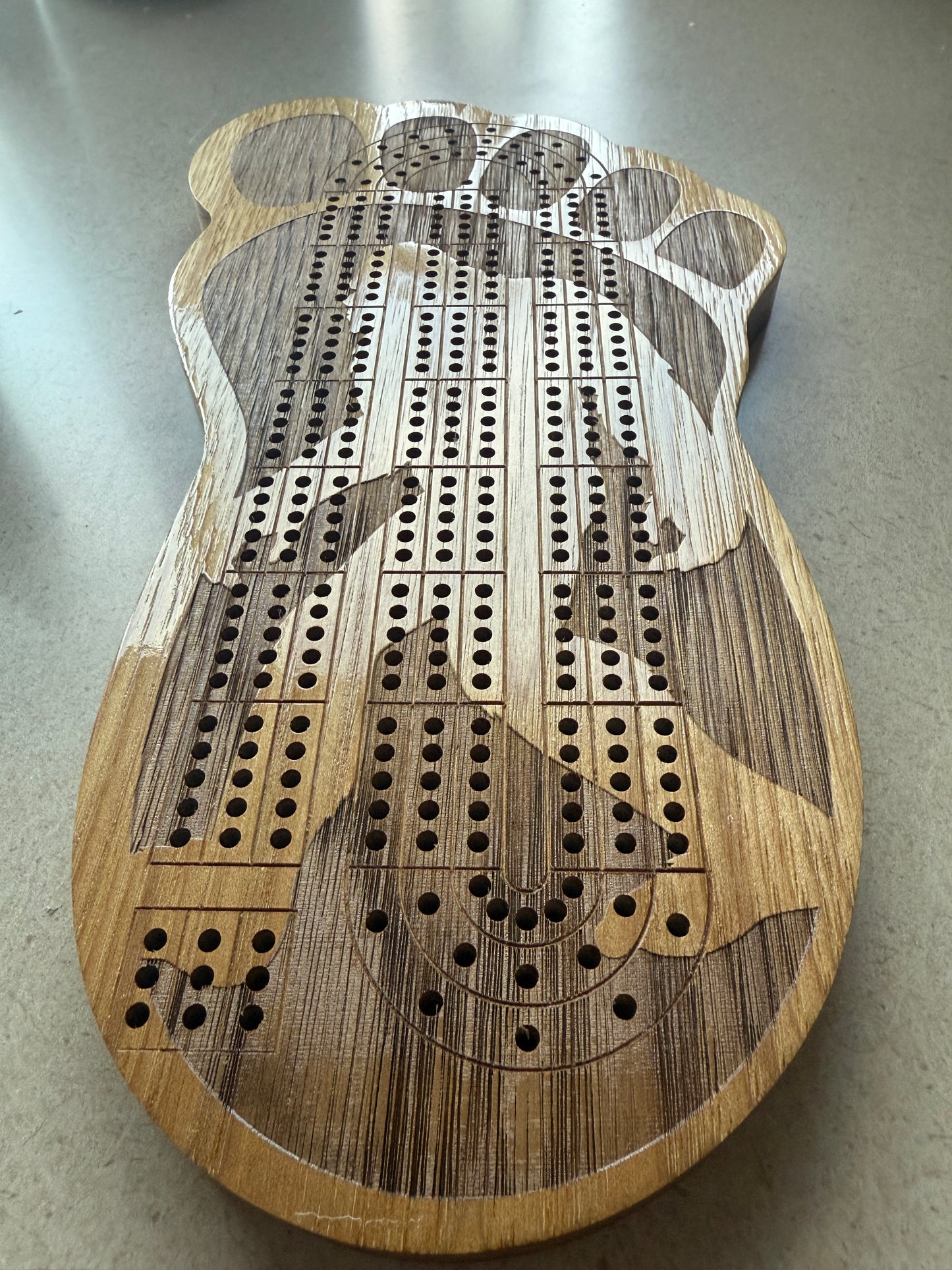 Bigfoot Cribbage Board - Personalized