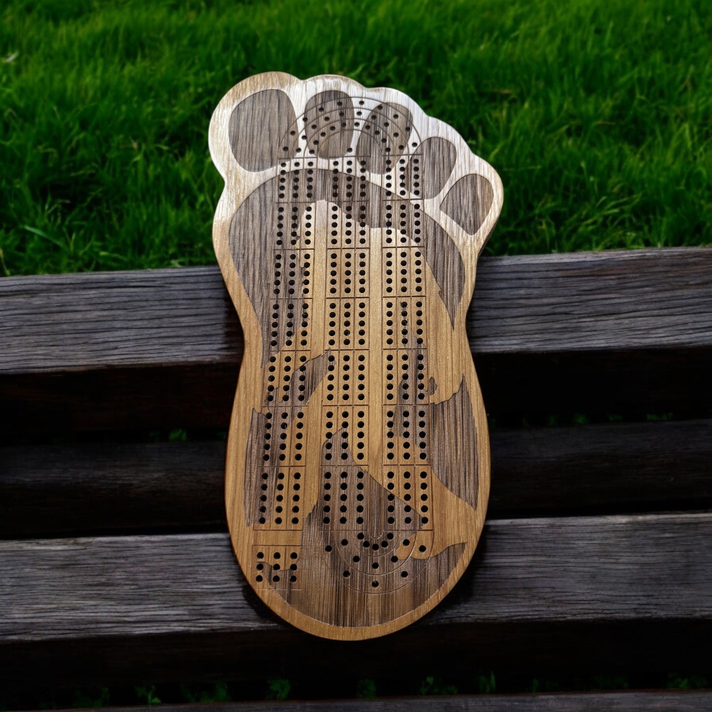 Bigfoot Cribbage Board - Personalized