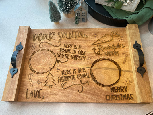 Personalized Santa Trays