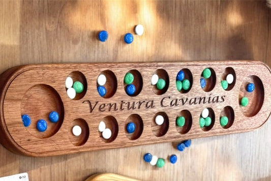 Large Personalized Malaysian Mancala Board